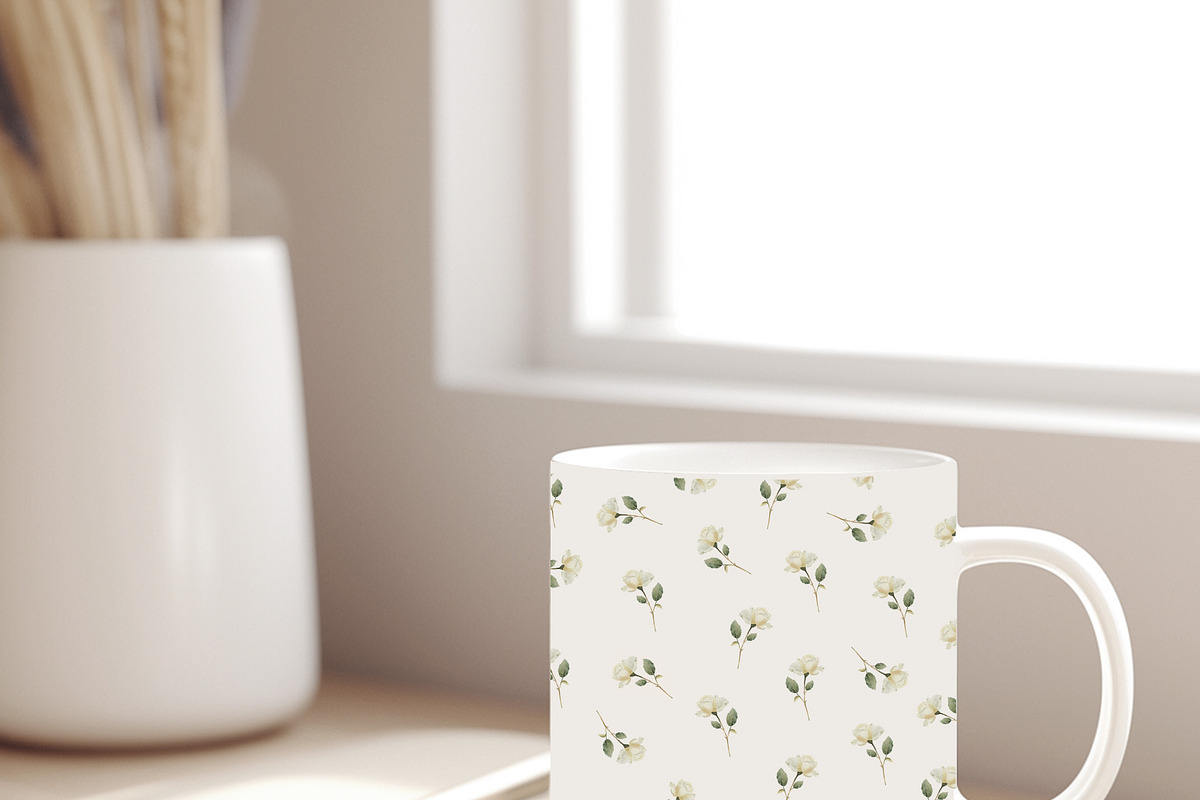 Delicate Flowers & Glass Vases Set, a Decorative Illustration by Sunshine Art (Photo 12 of 13)