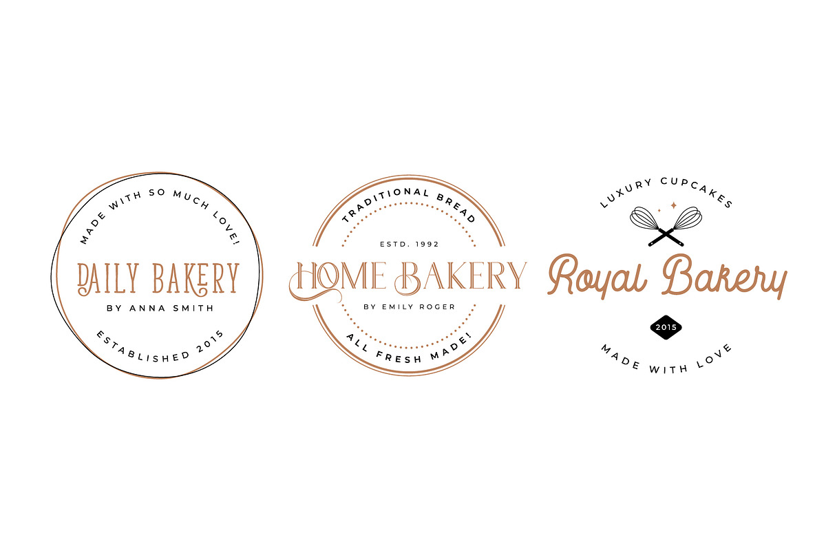 Bakery Logos, a Branding & Logo Template by ChicGraphix (Photo 2 of 8)
