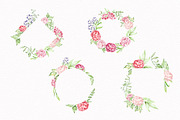 Pink Floral Wreath & Bouquet PNG, a Decorative Illustration by STASIstudio (Thumbnail 2 of 3)