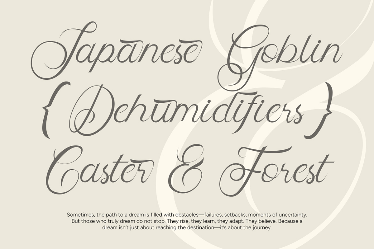 Skipten - Script Handwritten Font, a Script Font by Pekotype (Photo 5 of 11)