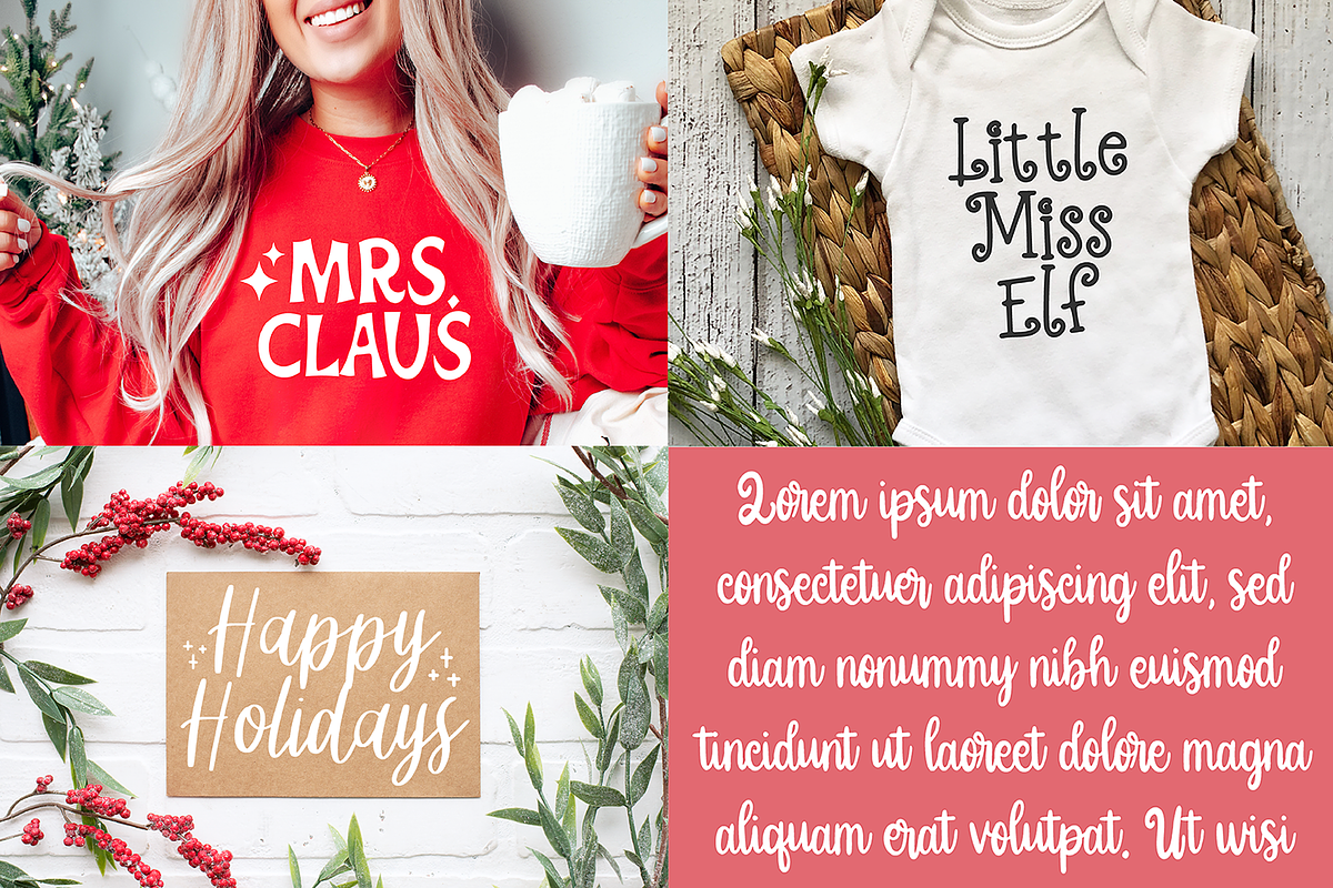 WONDERFUL CHRISTMAS Font Bundle, a Script Font by Blush Font Co. (Photo 4 of 8)