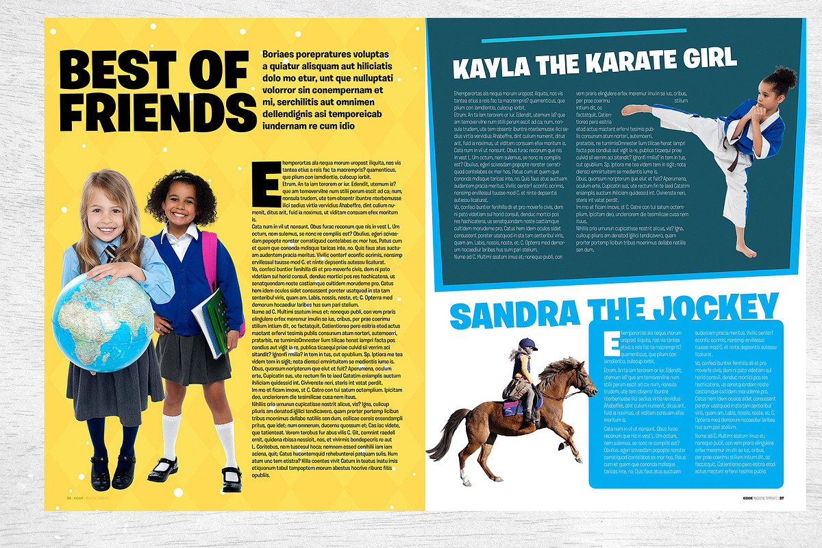 Kids Magazine Template, a Magazine Template by Red Cactus Creative (Photo 18 of 18)