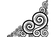 Premium Swirl Leaf Corner Frame, a Decorative Illustration by Creativeshirt (Thumbnail 9 of 20)