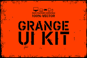 Grunge game ui kit