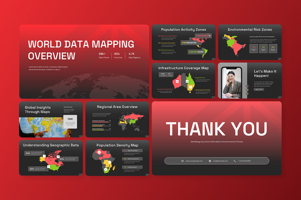 Map Infographic Visualization KEY, a Presentation Template by Antstheme
