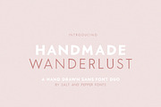Handmade Wanderlust Font Duo, a Sans Serif Font by Salt & Pepper Designs (Thumbnail 1 of 9)
