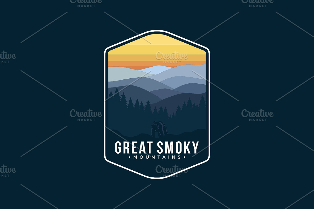 Great Smokey Mountains National Park, a Branding & Logo Template by swarnstudio
