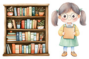 Kawaii School Teacher & Student, a Seasonal Illustration by CitraGraphics (Thumbnail 4 of 4)