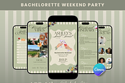Bachelorette Itinerary Template, a Social Media Template by PixelBloomClub (Thumbnail 1 of 4)