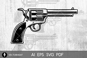 Set of revolvers on white bg, an Object Illustration by Vectorhight (Thumbnail 3 of 5)
