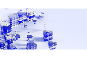 Abstract 3d background with blue, a Background Graphic by Marozhkastudio