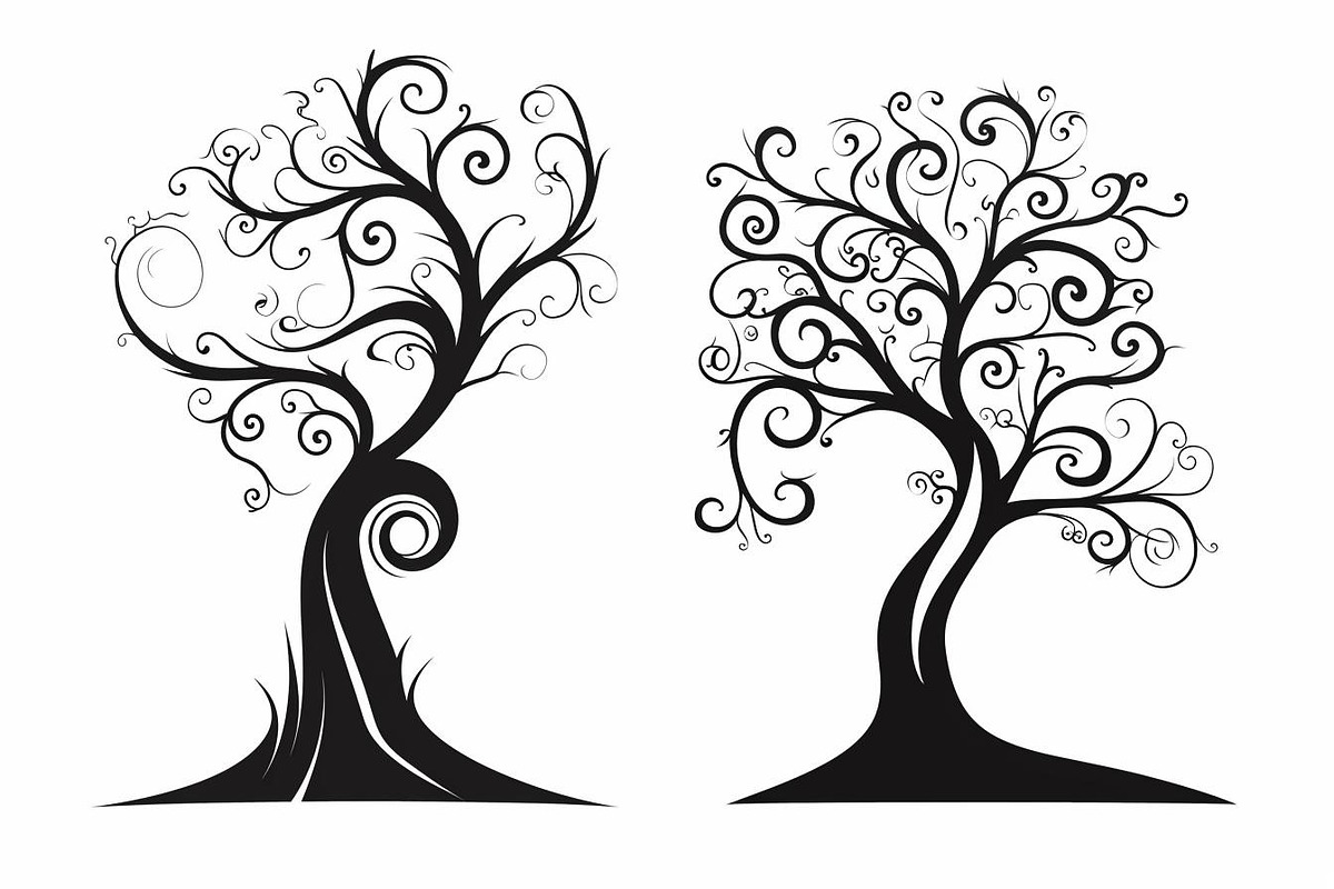 Tree Laser Cut Bundle | Decorative, a Graphic by jahid234 (Photo 8 of 9)