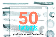 Watercolor art brushes for Photoshop, a Brush Add-On by Digithings (Thumbnail 3 of 8)