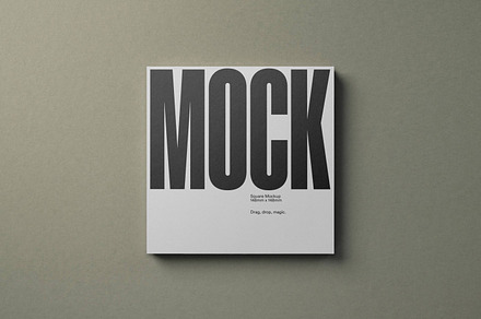 Square Card Mockup / Album Cover, a Product Mockup by MockMock Mockups