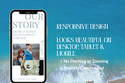 Squarespace Blue Wedding Website, a Squarespace Template by Sofia Designs (Thumbnail 7 of 7)