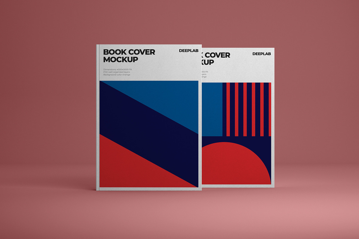Vertical Book Hardcover Mockup Set, a Print Template by Deeplab (Photo 15 of 20)
