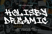 Holisby Dreamic - Graffiti Style, a Handwritten Font by Majelis Art (Thumbnail 1 of 5)