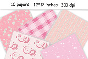 Pink Dreams Pattern 2, a Pattern Graphic by GlamArtZhanna (Thumbnail 2 of 3)