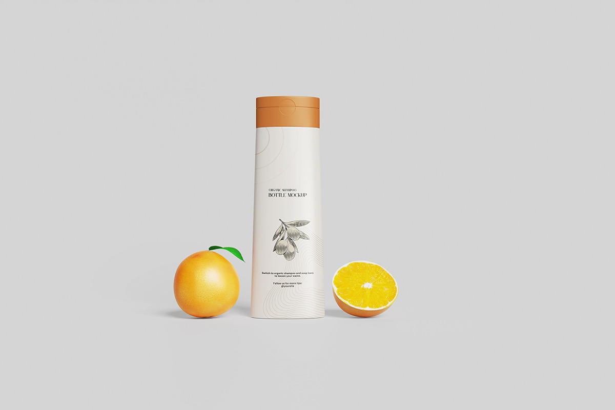 Shampoo Bottle Mockup, a Packaging Mockup by MrLetters (Photo 2 of 5)