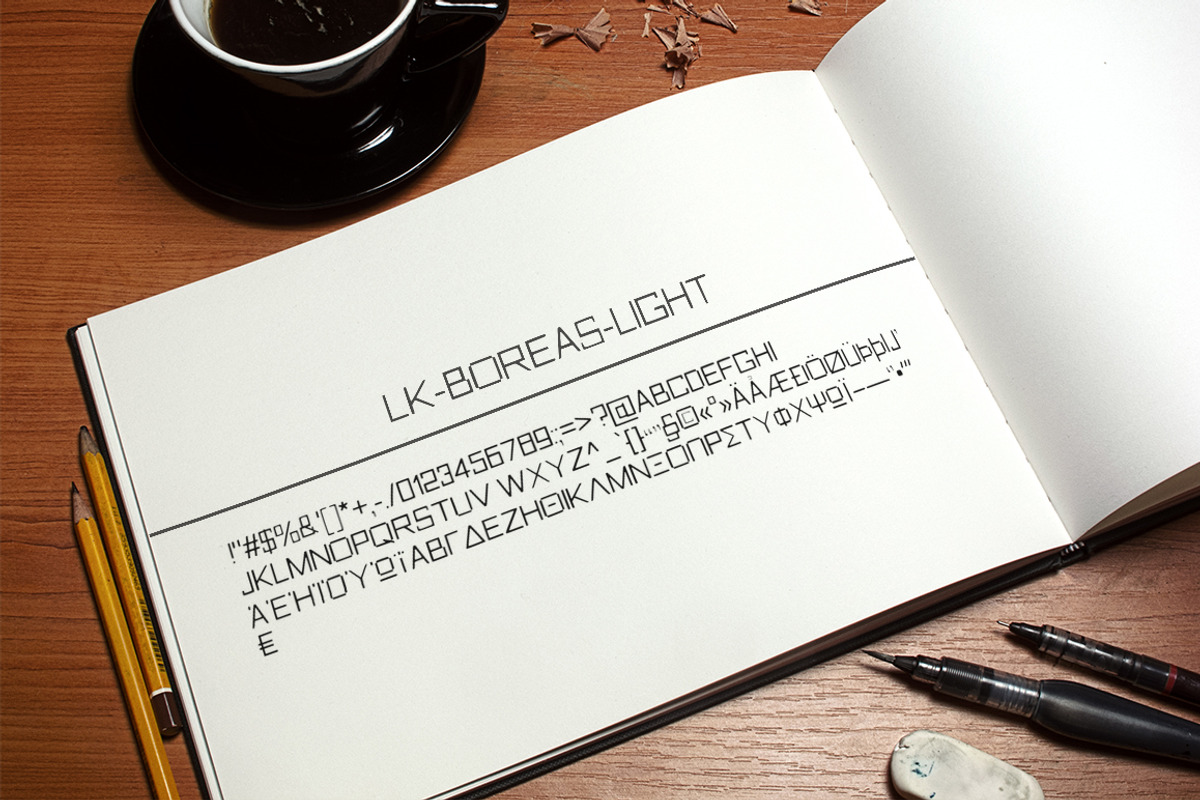 Boreas Square Display Font preview 4