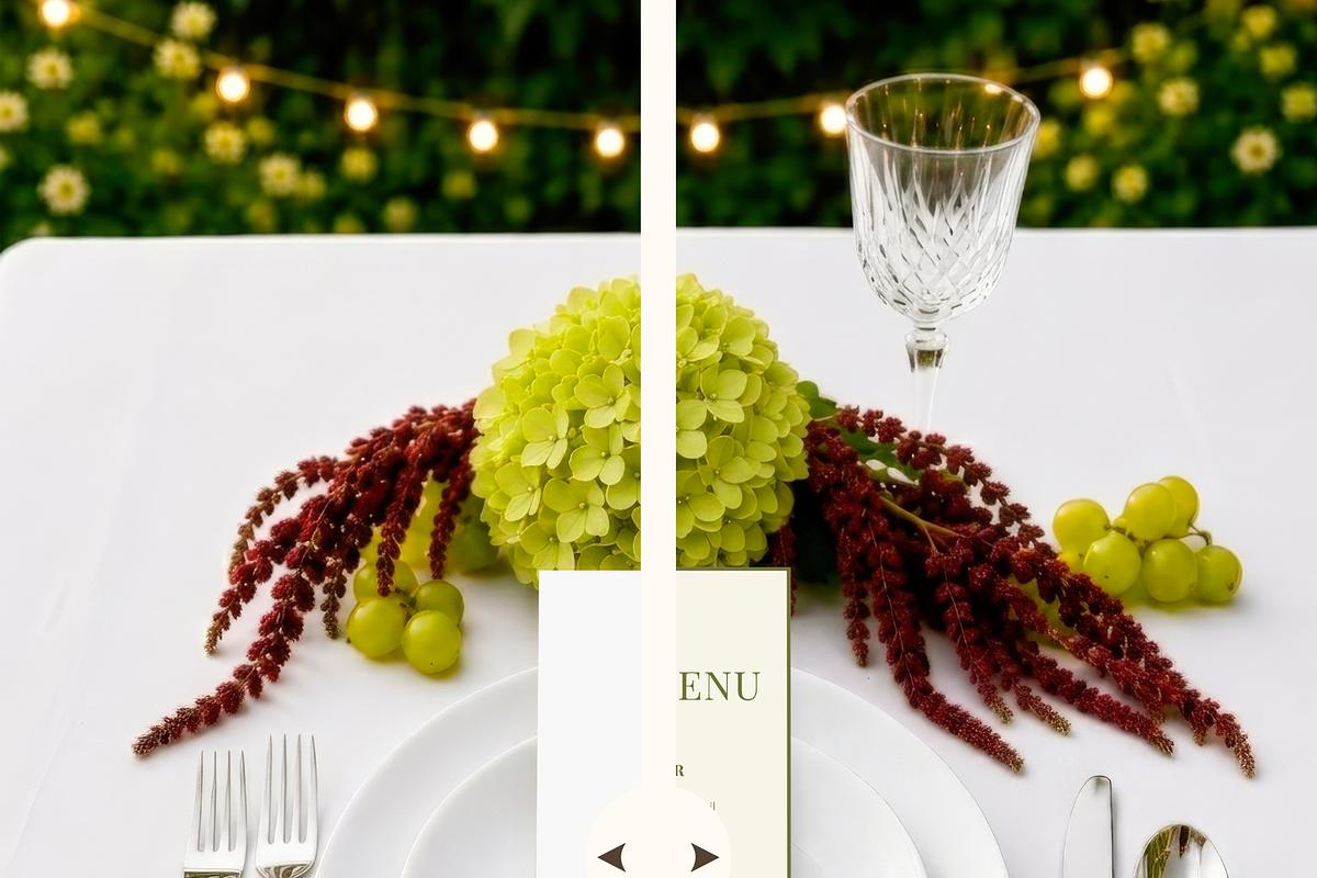 Chartreuse Wedding Menu Mockup, an Advertising Mockup by Serenefeeling (Photo 6 of 8)