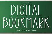 Digital Bookmark, a Sans Serif Font by FreshTypeINK (Thumbnail 1 of 7)