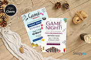 Game Night Birthday Invitation Canva, an Invitation Template by Snapybiz (Thumbnail 5 of 6)