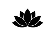 Lotus Flower Vector Icon Bundle, an Illustration by yasushie (Thumbnail 40 of 51)