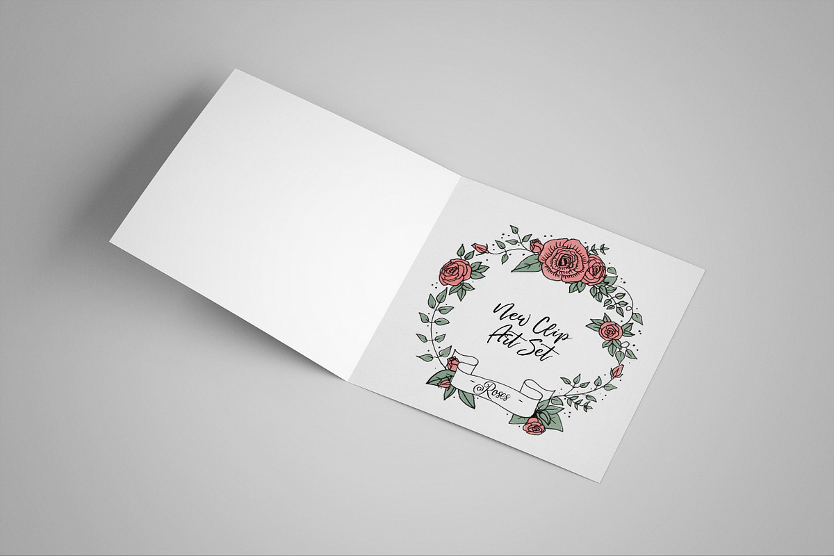 Roses Clip Art Set, an Education Illustration by HenrietteBoldt (Photo 4 of 6)