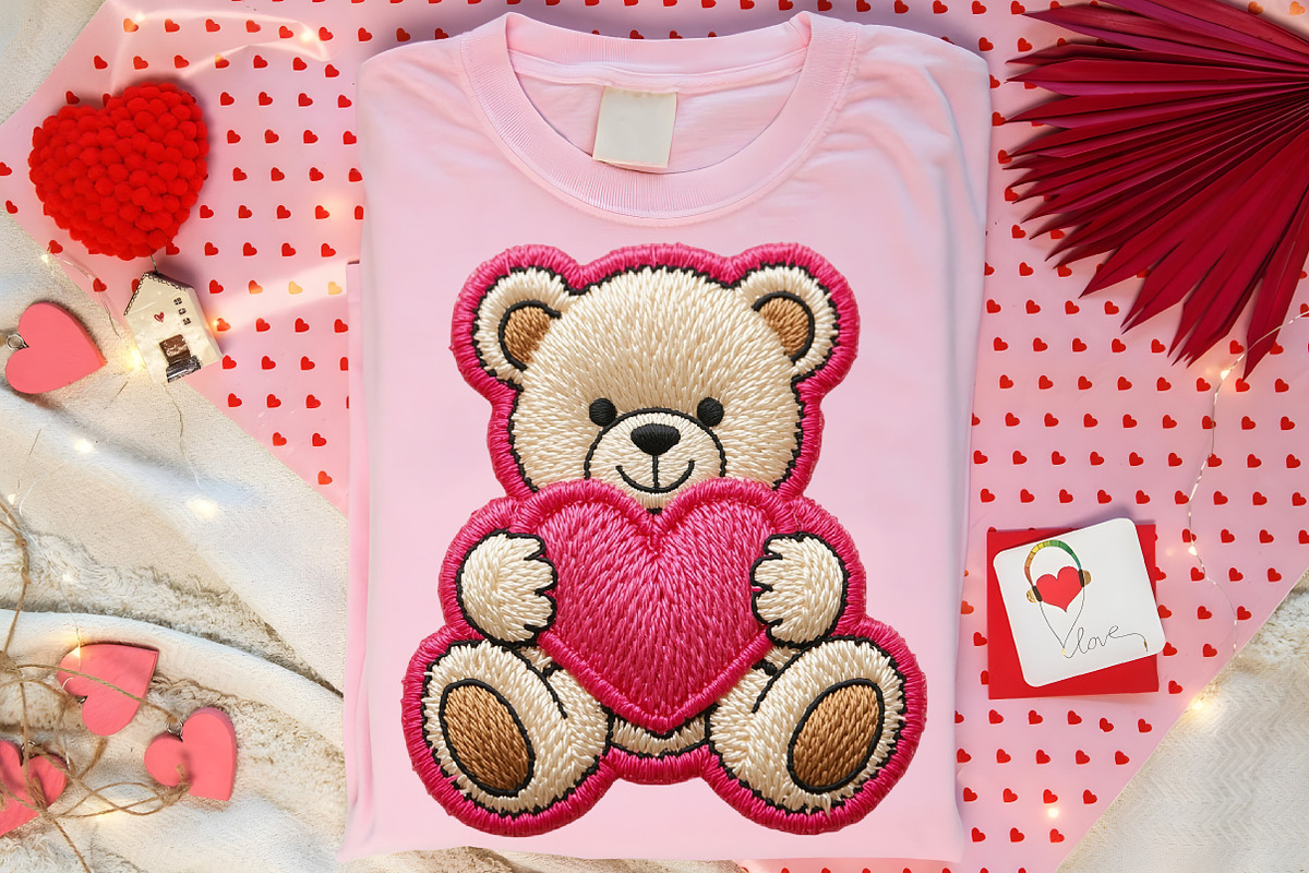 Valentine Teddy Bear PNG, an Illustration by Canvas Craft (Photo 3 of 7)