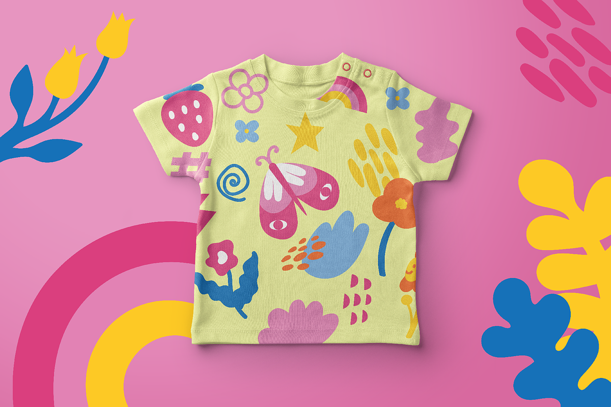 Naive meadow. Vector elements, a Decorative Illustration by Oliana Moroz (Photo 3 of 20)
