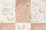SALE Line Art Floral Graphic Bundle, a Graphic by Olya Creative (Thumbnail 2 of 23)