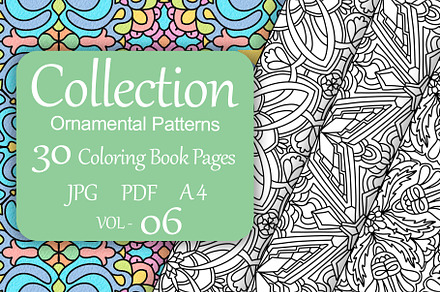 Patterns for coloring PDF,JPG vol-06