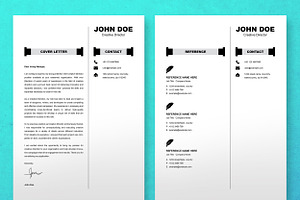 Photo Collage Resume Template