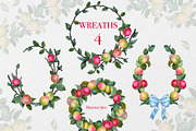 Watercolor Apple Garden Clipart, an Illustration by DiashaArt (Thumbnail 4 of 11)