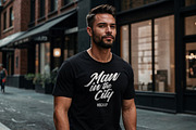 Man in the City Mockup, a Shirt Mockup by Redmixx Design (Thumbnail 2 of 5)