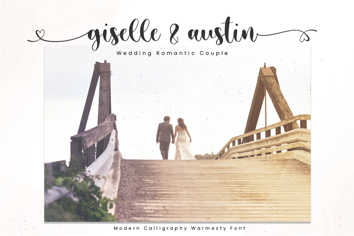 Warmesty - Lovely Font, a Script Font by Sronstudio (Photo 3 of 10)