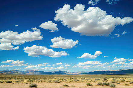 Expansive desert landscape with vibr, a Photo by Iftikhar Alam