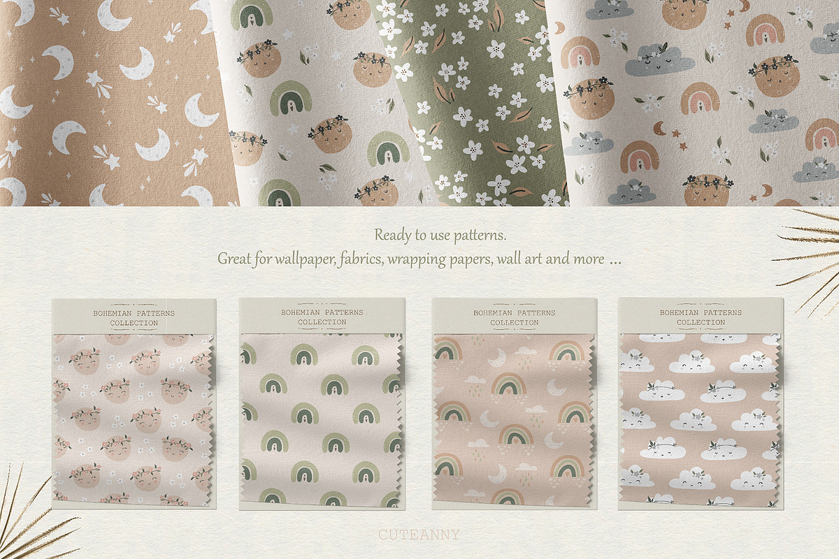 Bohemian Patterns Collection, a Pattern Graphic by Cuteanny Design (Photo 8 of 8)