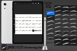 Eyebrows Set 3 Procreate Brush Stamp