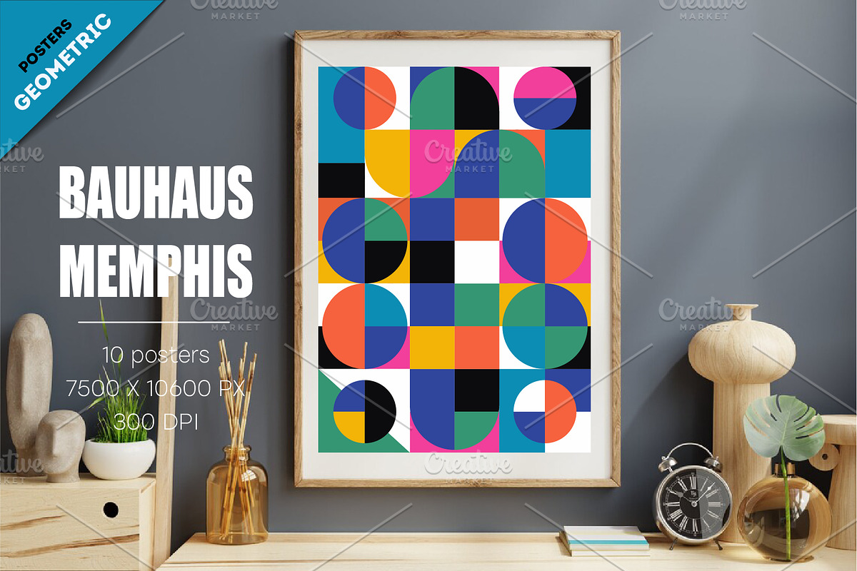 Abstract geometric Bauhaus 02, a Decorative Illustration by KENO Mascots (Photo 2 of 6)