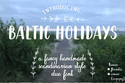 Baltic Holidays Script, a Script Font by 5August Art (Thumbnail 1 of 6)
