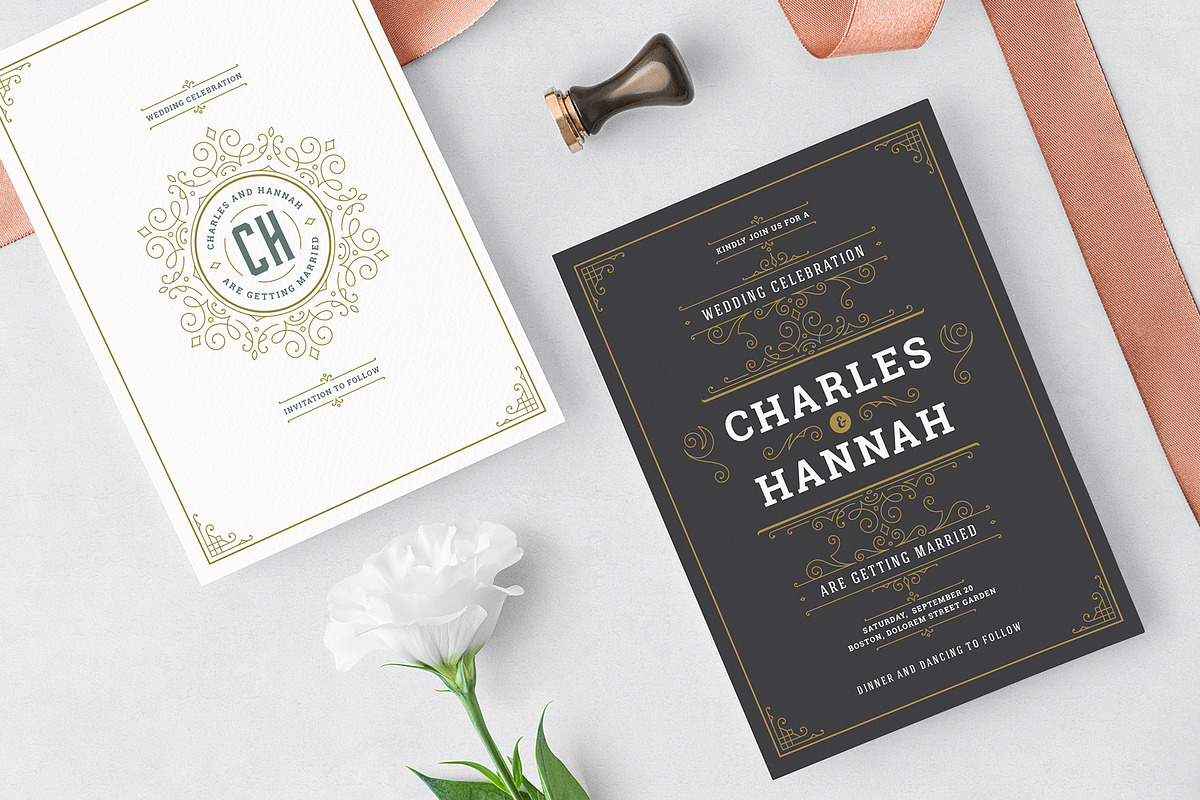 Wedding Invitation Suite, an Invitation Template by Vasya Kobelev (Photo 5 of 9)