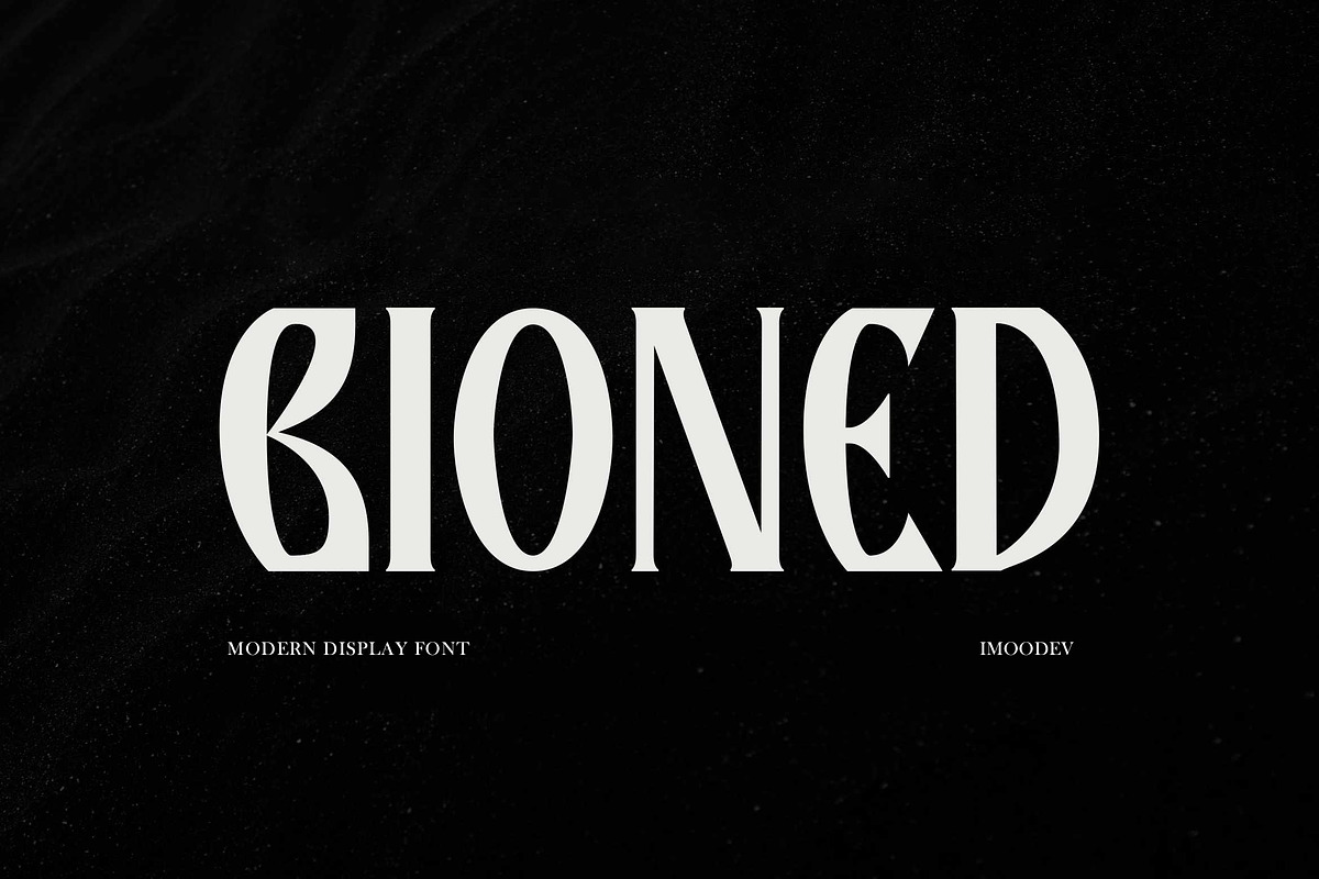 Bioned - Elegant Gothic Serif Font, a Blackletter Font by Imoodev (Photo 1 of 6)