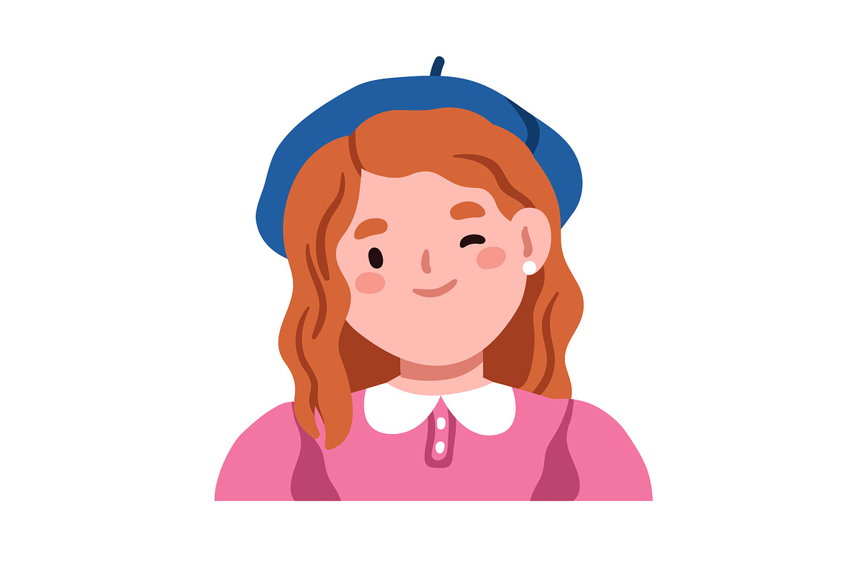 Happy kids. Cute boys and girls set, a Person Illustration by Good Studio (Photo 4 of 10)