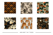 Tiger Retro Art Style Designs, a Pattern Graphic by karenfoleyphoto (Thumbnail 8 of 9)