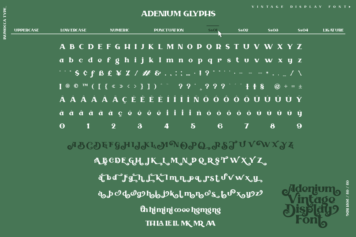 Adenium, a Serif Font by inumocca_type (Photo 9 of 11)
