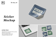 Sticker Mockup, a Product Mockup by Amigos__46 (Thumbnail 1 of 10)
