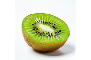 Single half of ripe juicy kiwi fruit, a Food & Drink Photo by piter.goskov