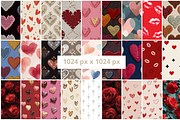 110 Valentines Day Seamless Patterns, a Pattern Graphic by mkStudioLab (Thumbnail 2 of 5)